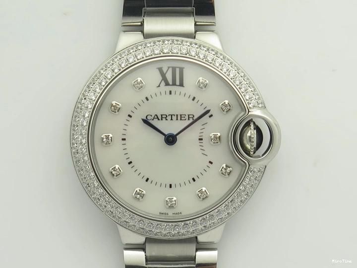 MiroTime 0508 Stretchable DayDate 40mm BP-Maker 228206 SS Green Roman Dial (Fluted Bezel) On SS Bracelet ETA 3904